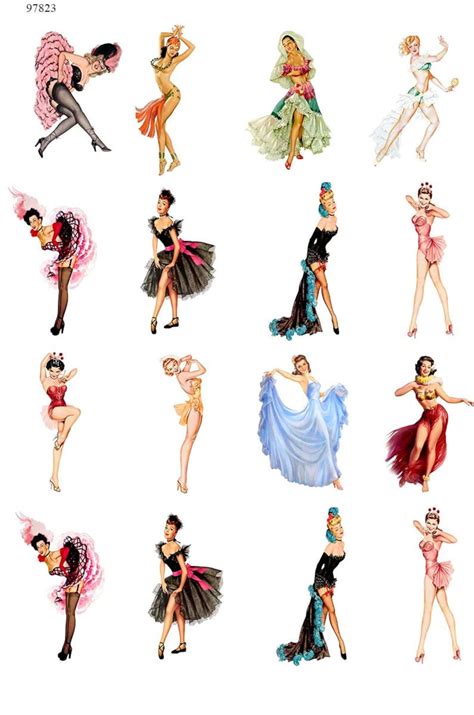 pin up girl waterslide decals.